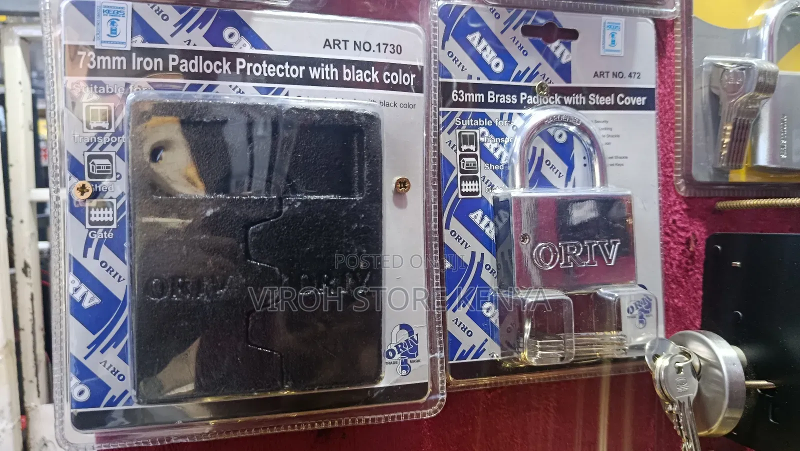 Oriv Padlock 73mm With Padlock Protector Available