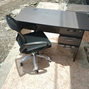 Computer Grey Desk and Office Chair Available