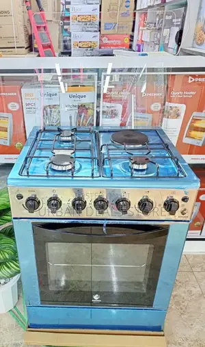 60×65 Euroken 3+1 Hot Plate Standing Cooker