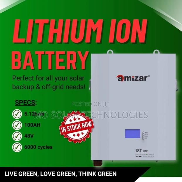 51.2v 100ah 5.12kwh Solar Amizar Lifepo4 Lithium Battery