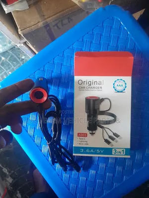 3 in 1 Original Car Fast Charger Lighting,Micro Usb Type C 3.6a/5v