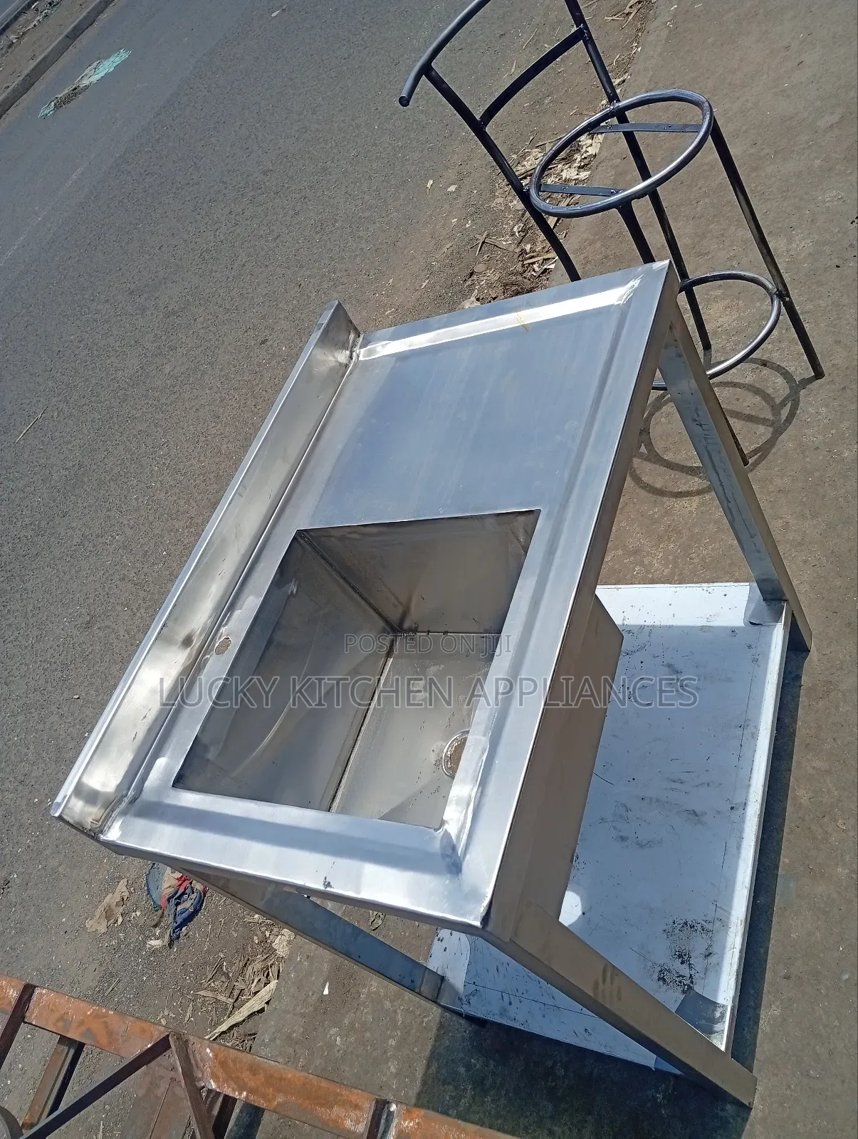Stainless Steel Single Bowl Sink.