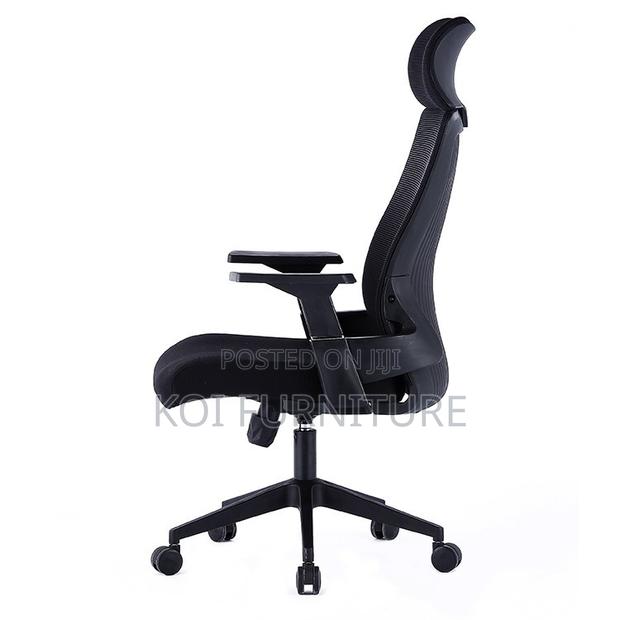 Office Chairs; Premium Orthopedic High Back Chair With Adjustable Arm - thumbnail 3