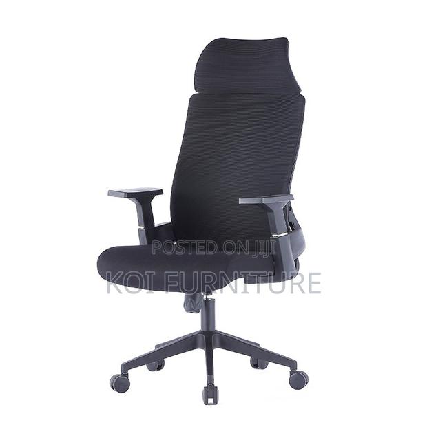 Office Chairs; Premium Orthopedic High Back Chair With Adjustable Arm - thumbnail 4