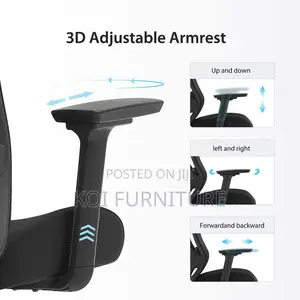Office Chairs; Premium Orthopedic High Back Chair With Adjustable Arm
