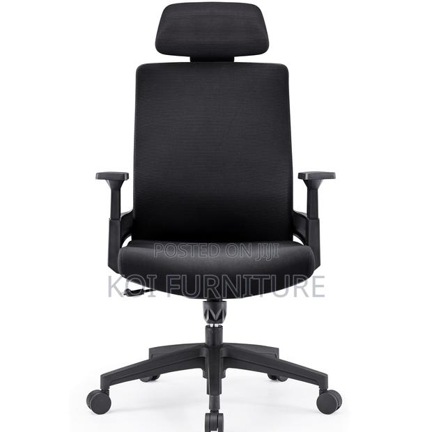 Office Chairs; Premium Orthopedic High Back Chair With Adjustable Arm - thumbnail 7