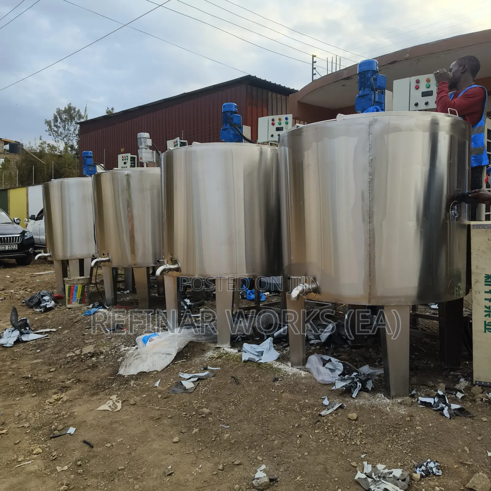 All-in-One Processing – Pasteurizer, Mixer, Cooler Chemical Tank