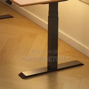 Office Desk; 1.8m Organic Wooden Top Adjustable Home Office Table