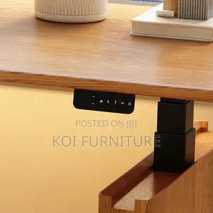 Office Desk; 1.8m Organic Wooden Top Adjustable Home Office Table