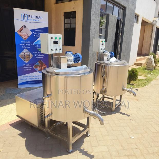 Industrial Cooling Heating Tank With Agitator – Food Chemical Use - main view