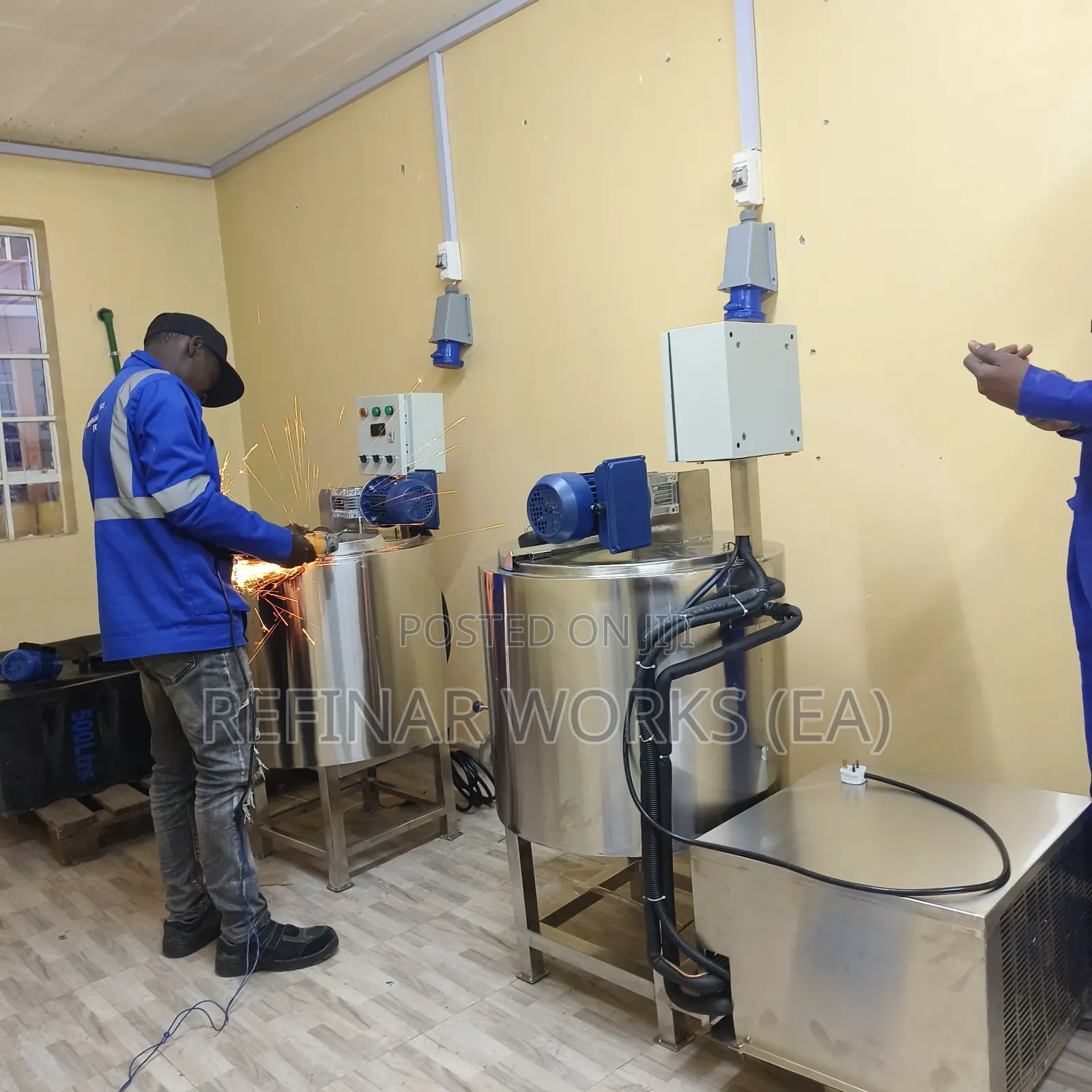 Industrial Cooling Heating Tank With Agitator – Food Chemical Use