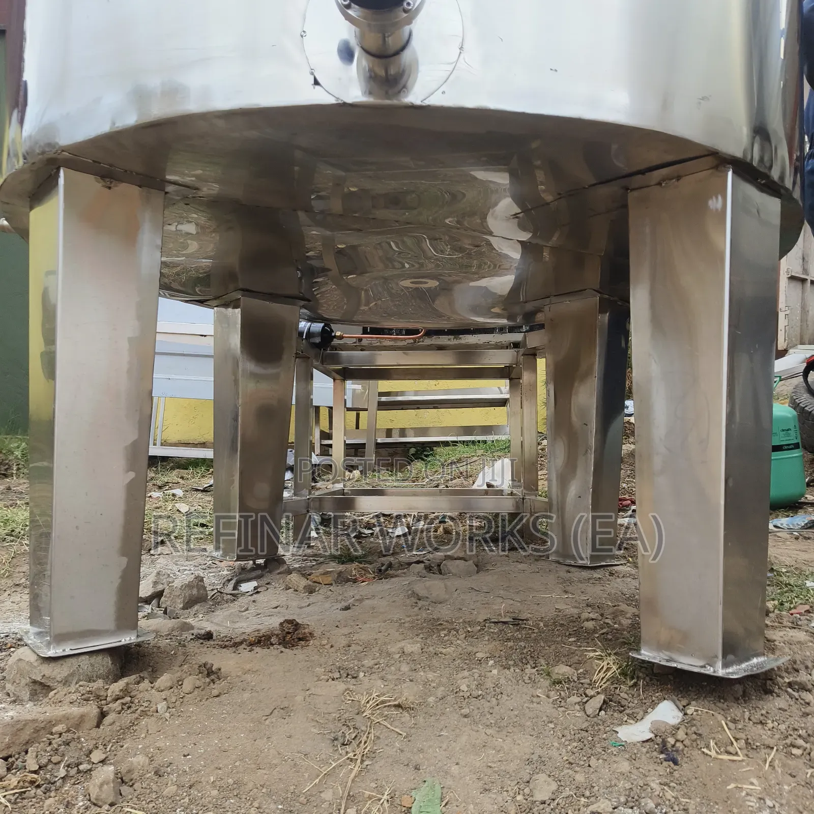 Industrial Cooling Heating Tank With Agitator – Food Chemical Use