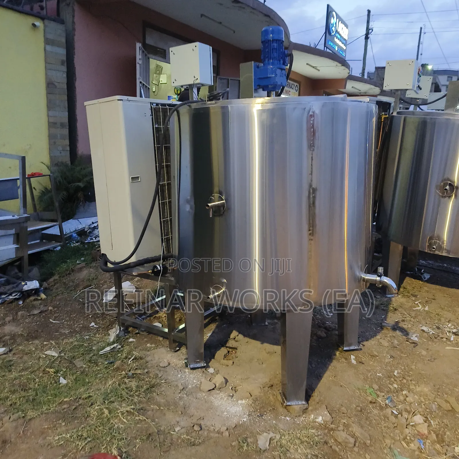 Industrial Cooling Heating Tank With Agitator – Food Chemical Use