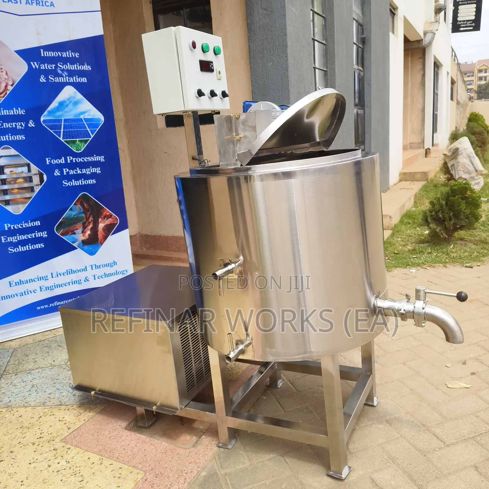 Industrial Cooling Heating Tank With Agitator – Food Chemical Use
