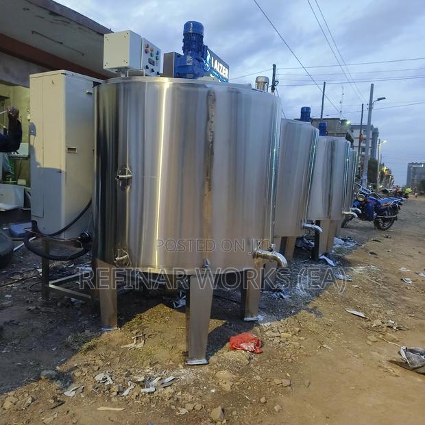 Chemical Mixing Tank With Agitator, Heating Jacket Control Panel - main view