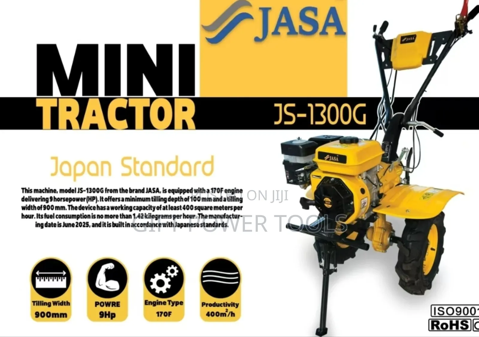 Jasa Mini Tractor/Tiller Machine 9hp