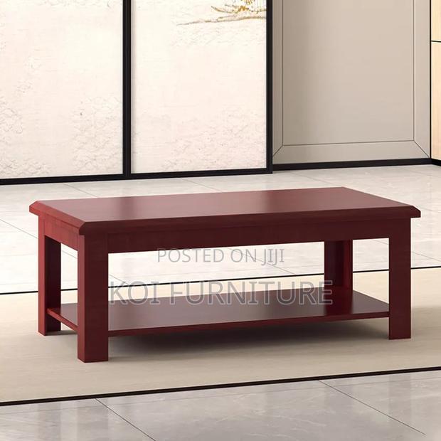 Coffee Table; Elegant Touch Mahogany Excecutive Coffee Table - thumbnail 4
