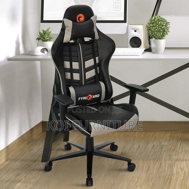 Office Chairs; Leather Gaming Seats With Padded Armrests - thumbnail 6