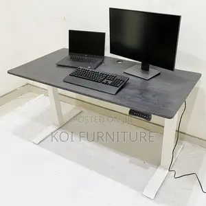 Office Desk; 120cm Spaciuous Adjustable Flexible Height Desk