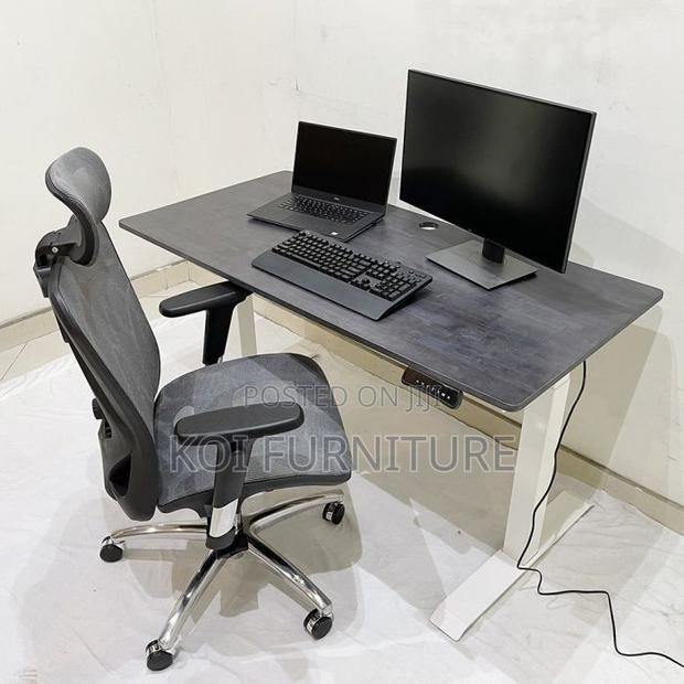 Office Desk; 120cm Spaciuous Adjustable Flexible Height Desk - thumbnail 4