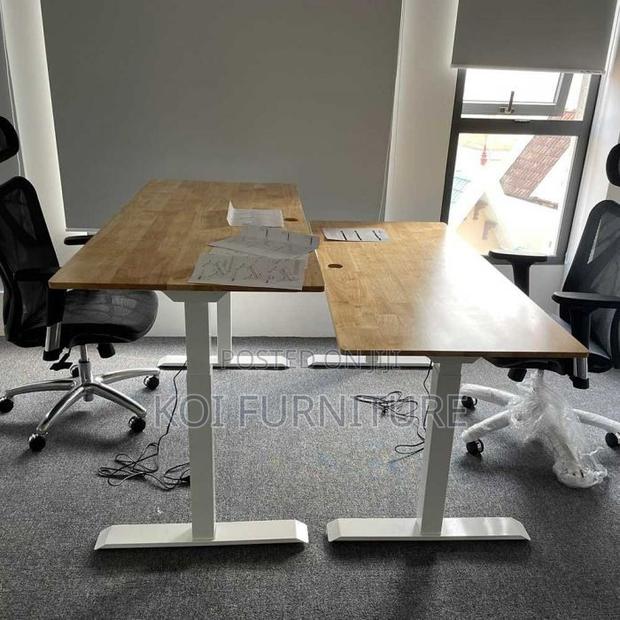 Office Desk; 120cm Spaciuous Adjustable Flexible Height Desk - thumbnail 5
