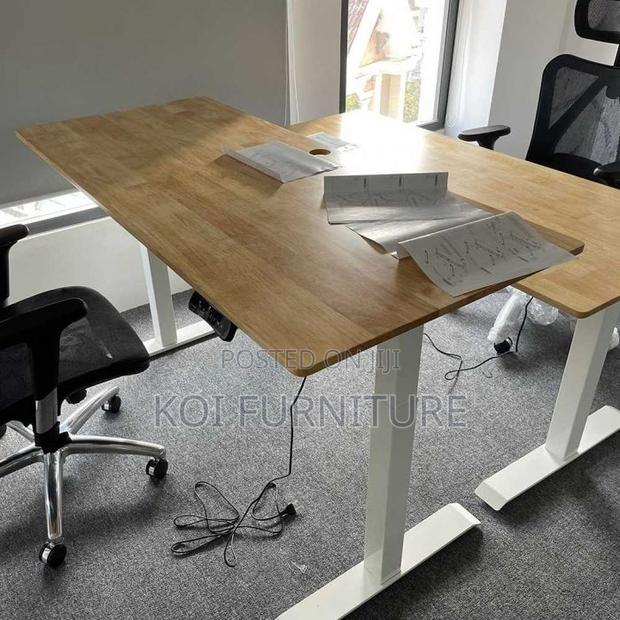 Office Desk; 120cm Spaciuous Adjustable Flexible Height Desk - thumbnail 6