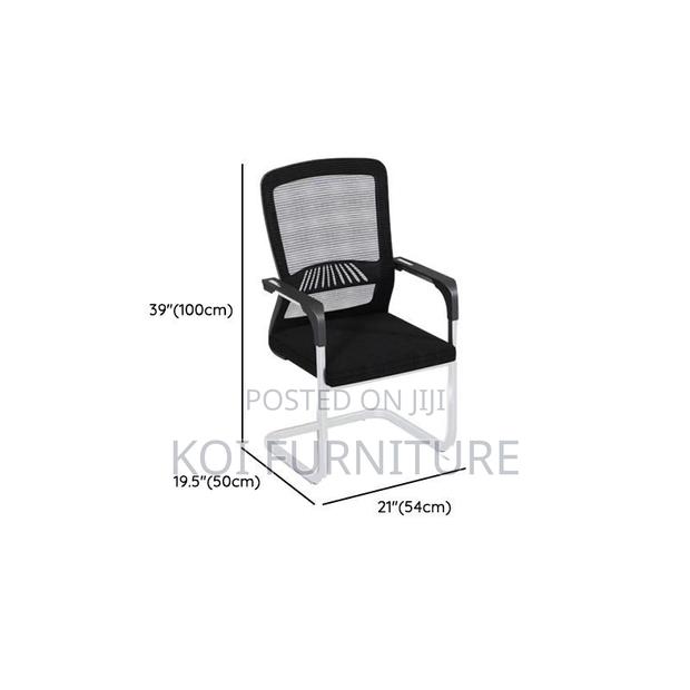 Office Chairs; Mesh Fabric Boardroom Seat With Sled Base - thumbnail 2