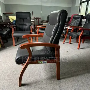 Office Chairs; Comfortable Executive Visitors Desk Mahogany Seat