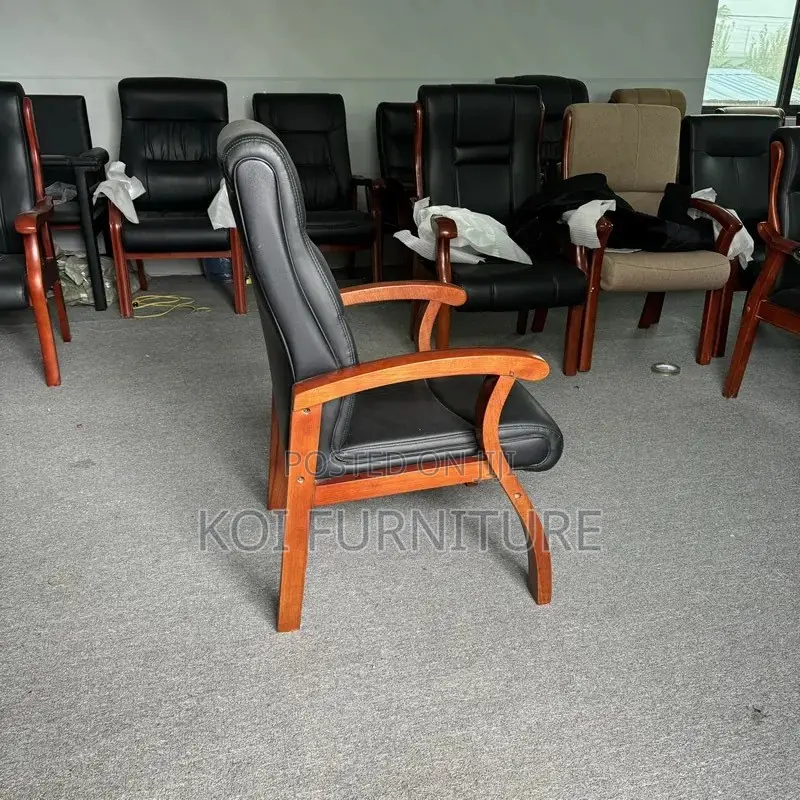 Office Chairs; Comfortable Executive Visitors Desk Mahogany Seat