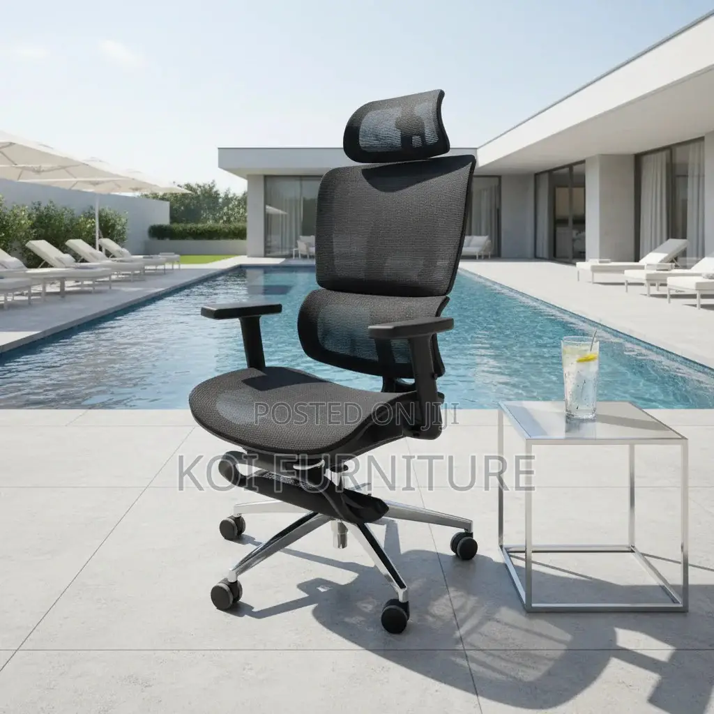 Office Chairs; Executive Orthopedic High Bacrest Seat With Footrest