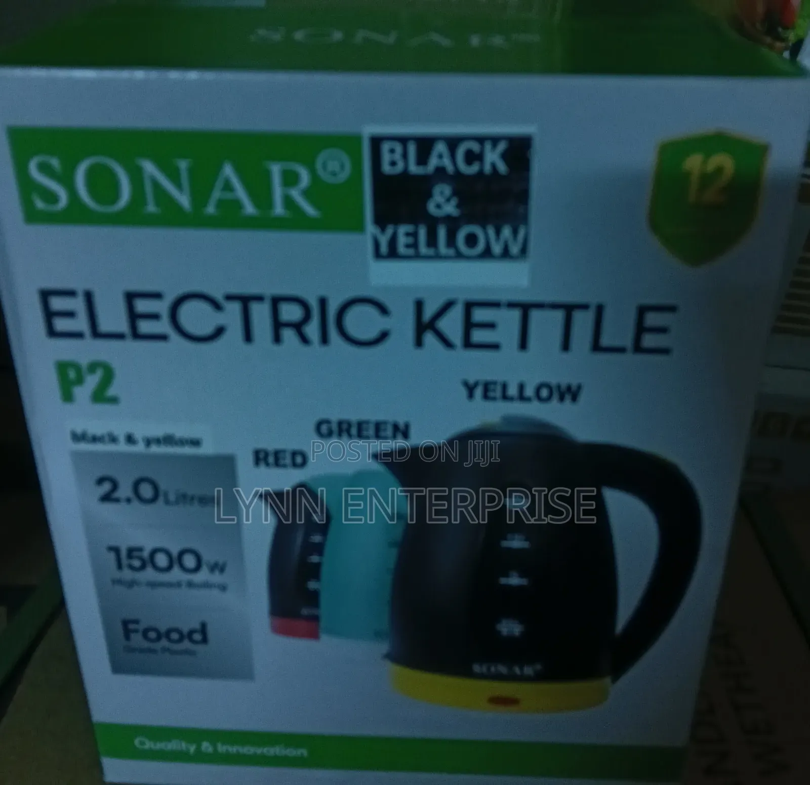 2.0 Litres Sonar Plastic Kettle