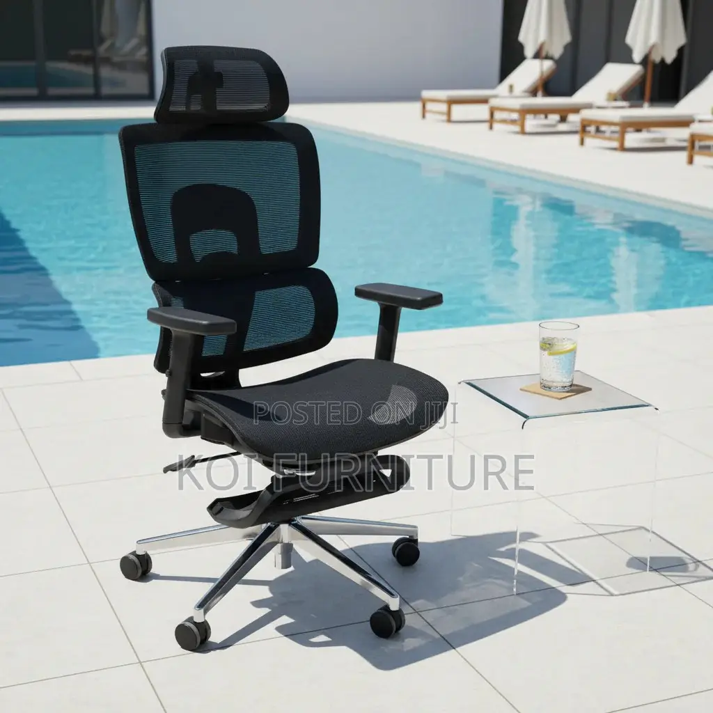 Office Chairs; Executive Orthopedic High Bacrest Seat With Footrest