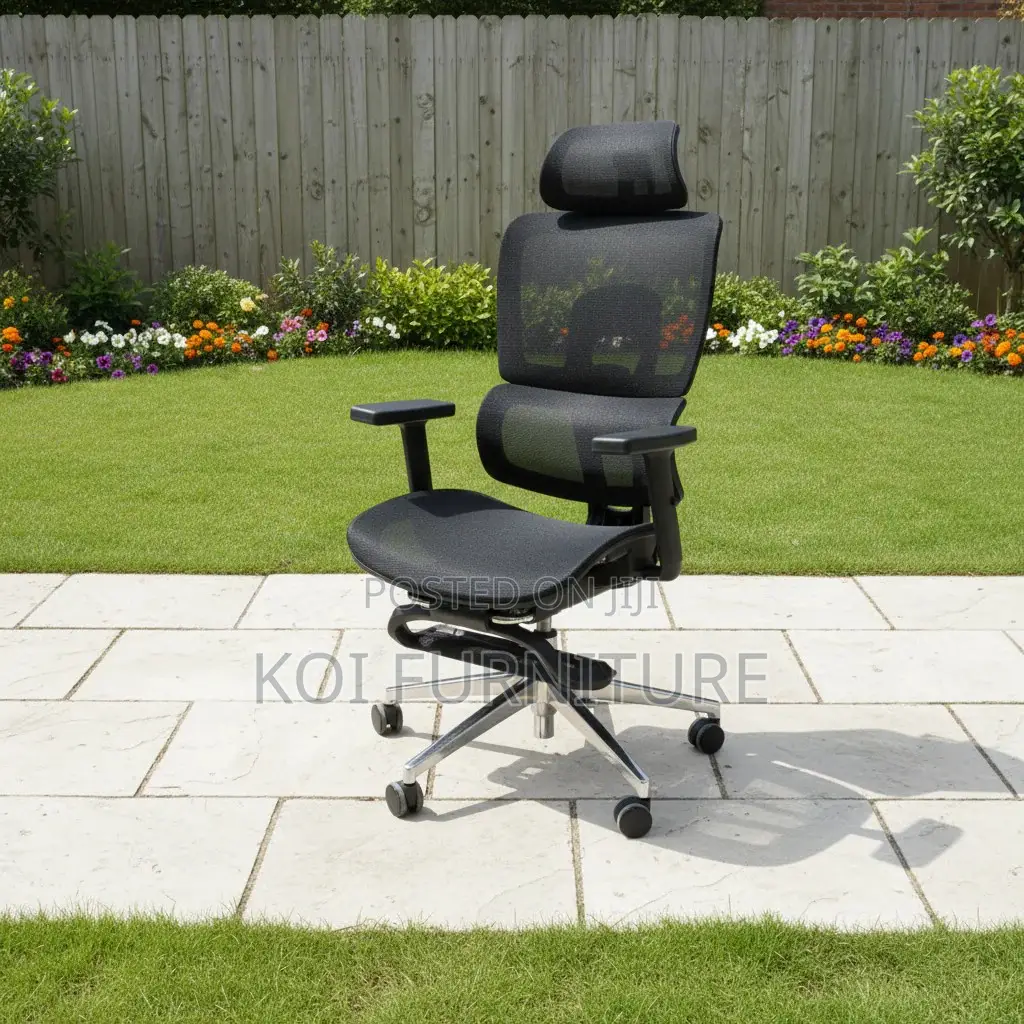 Office Chairs; Executive Orthopedic High Bacrest Seat With Footrest