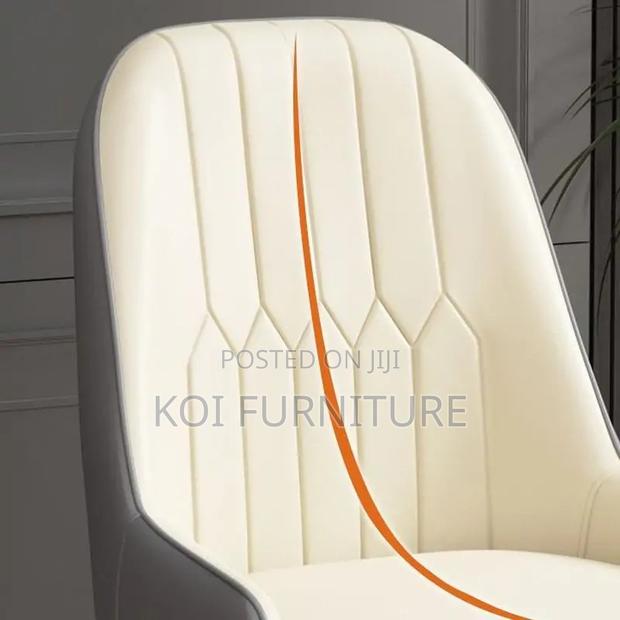 Dining Chairs; Armless Leather Home Dining Seats - thumbnail 4