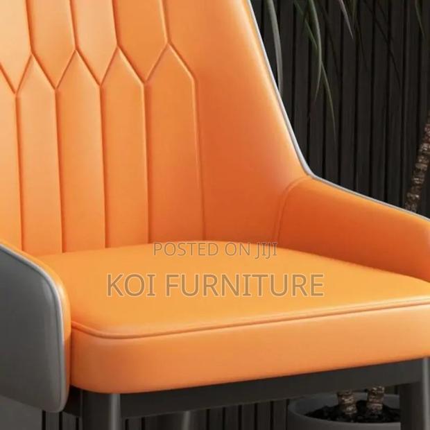 Dining Chairs; Armless Leather Home Dining Seats - thumbnail 5