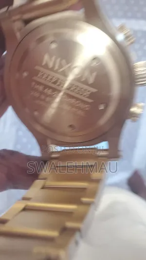 Nixon Chrono 48-20 PVD Gold Watch