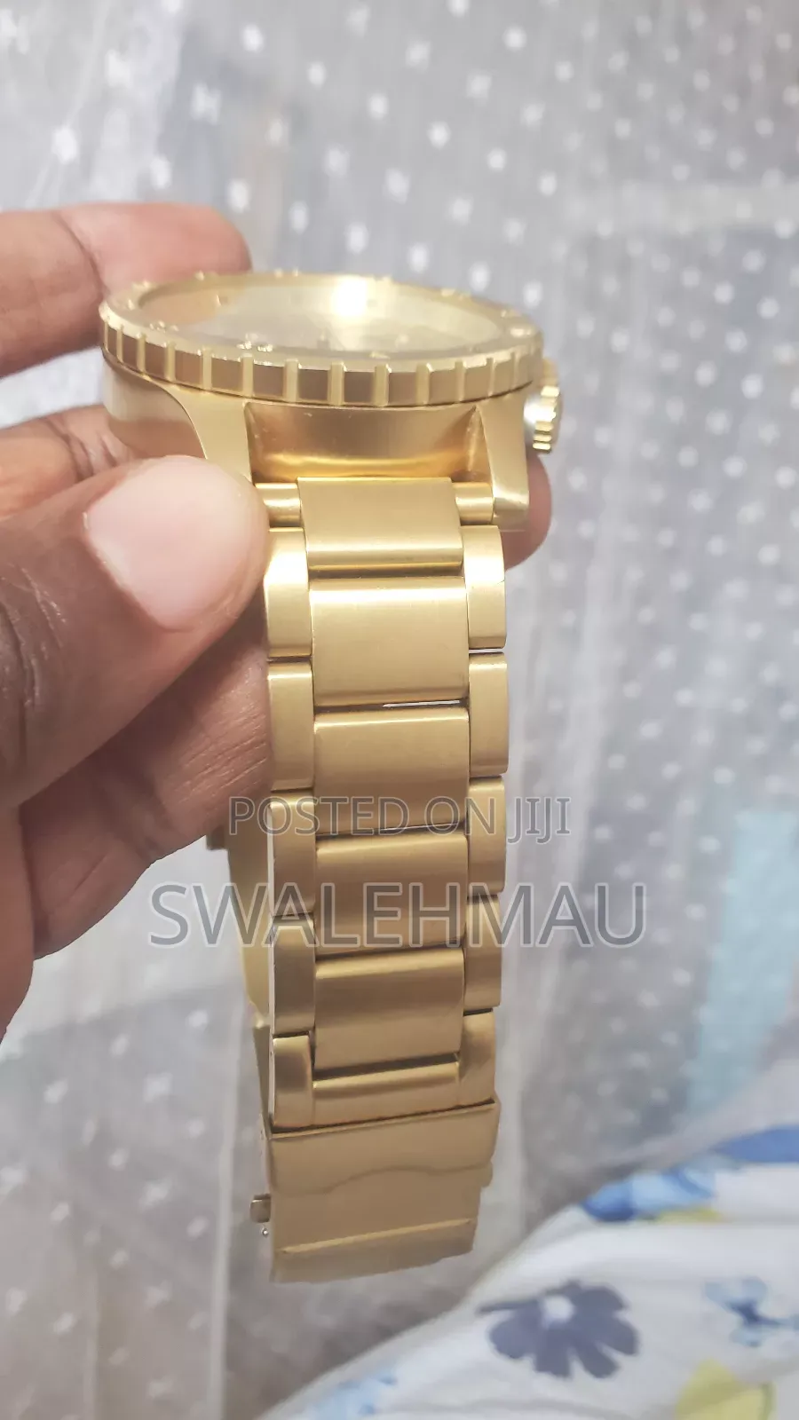 Nixon Chrono 48-20 PVD Gold Watch