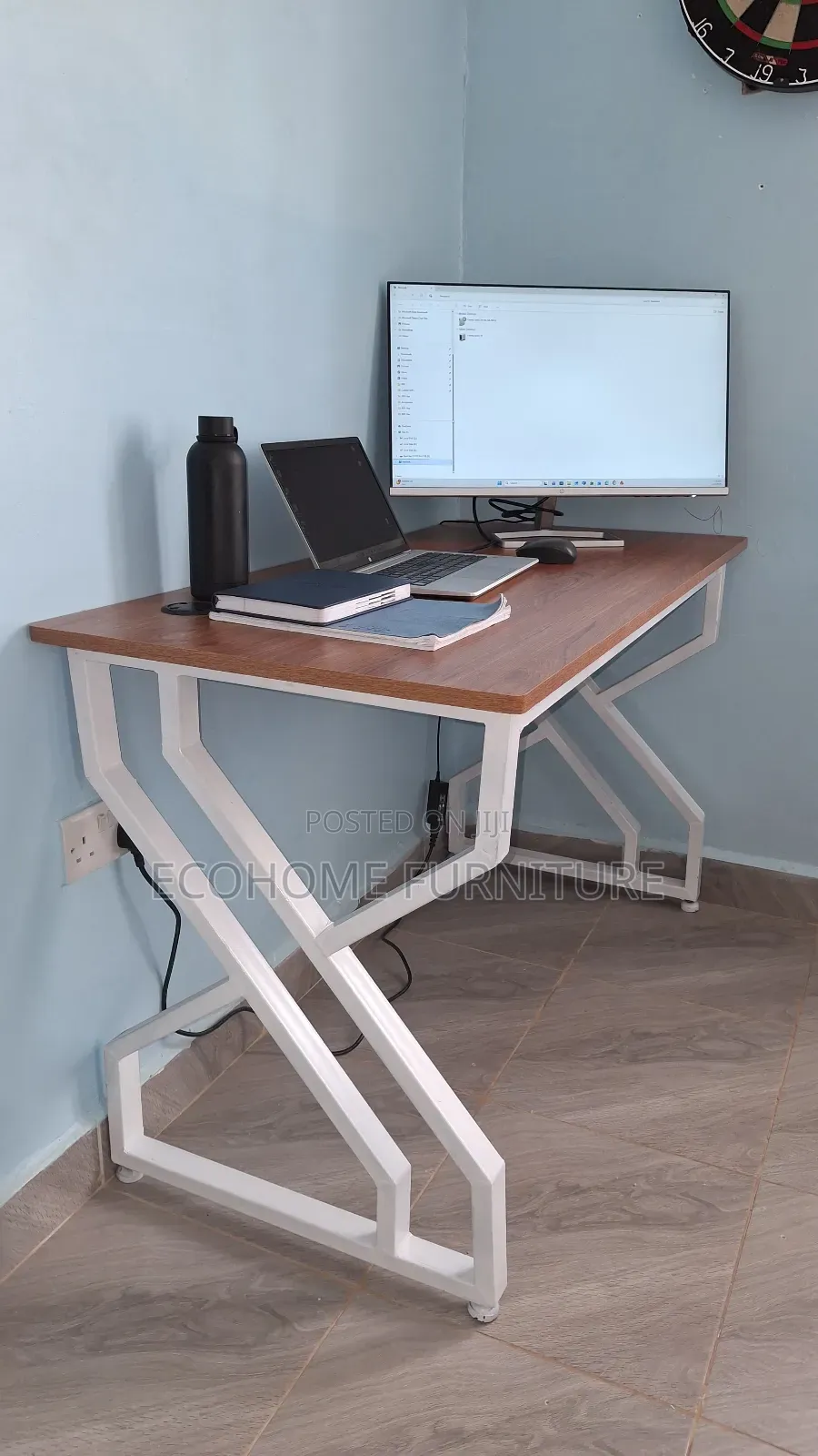 1.2 Meter Metallic Study Desk With Adjustable Legs