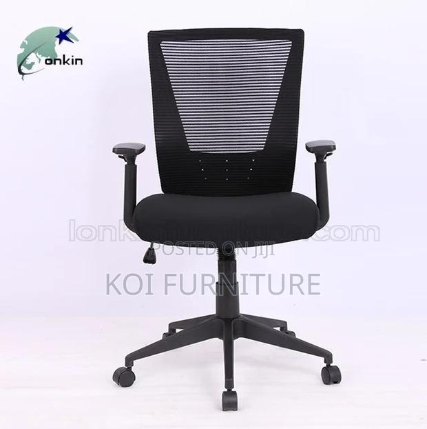 Office Chairs; Ergonomic Style Adjustable Fabric Office Seats - thumbnail 3
