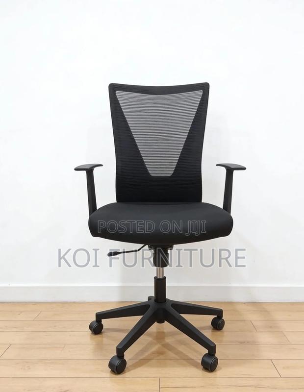 Office Chairs; Ergonomic Style Adjustable Fabric Office Seats - thumbnail 6