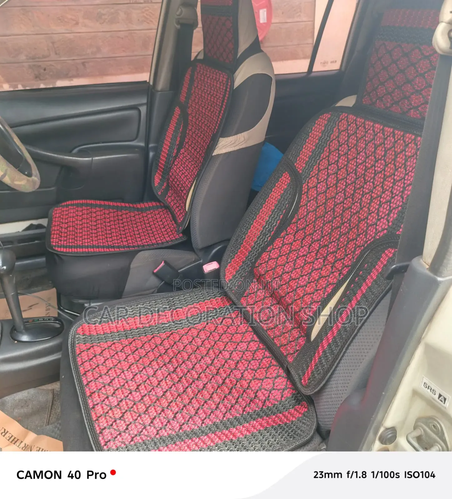 2pc Anti Sweat Car Seat Front Seats Cushion