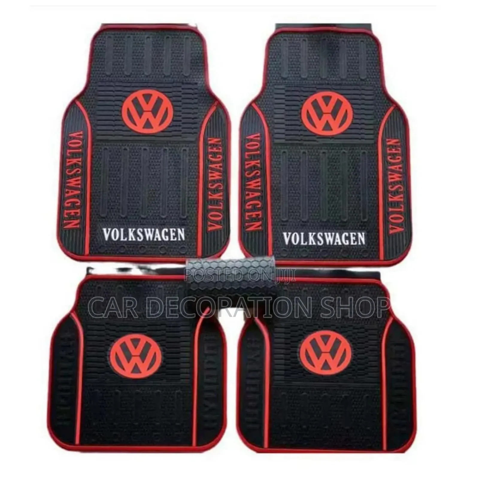 5pc Branded Rubber Volkswagen Mats Water/Dustproof Protector