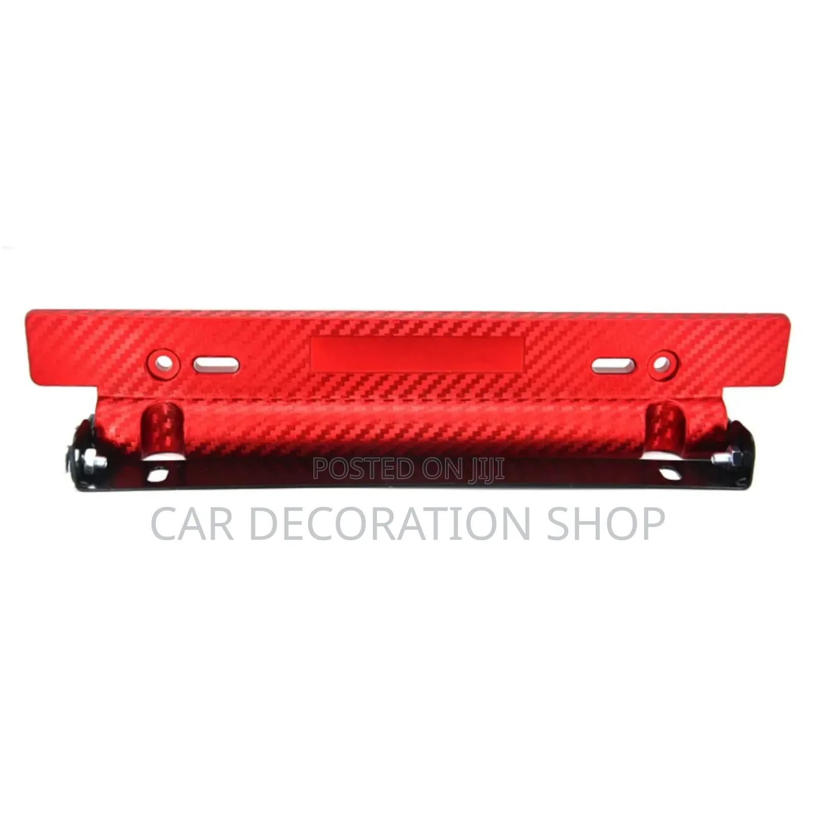 Red Carbon Red Design Number Plates Mounts