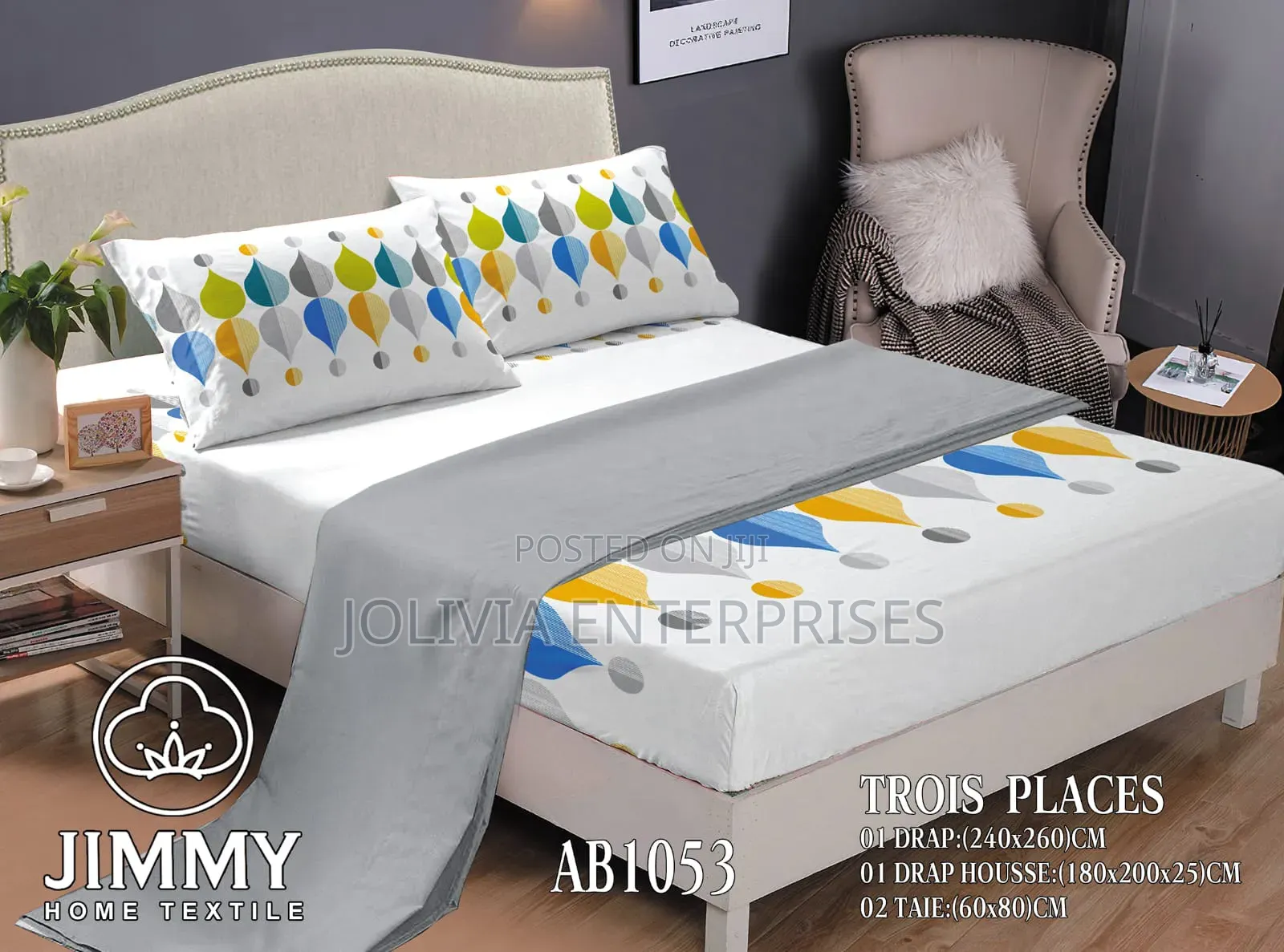 Fitted Printed Bedsheet Set 6*7