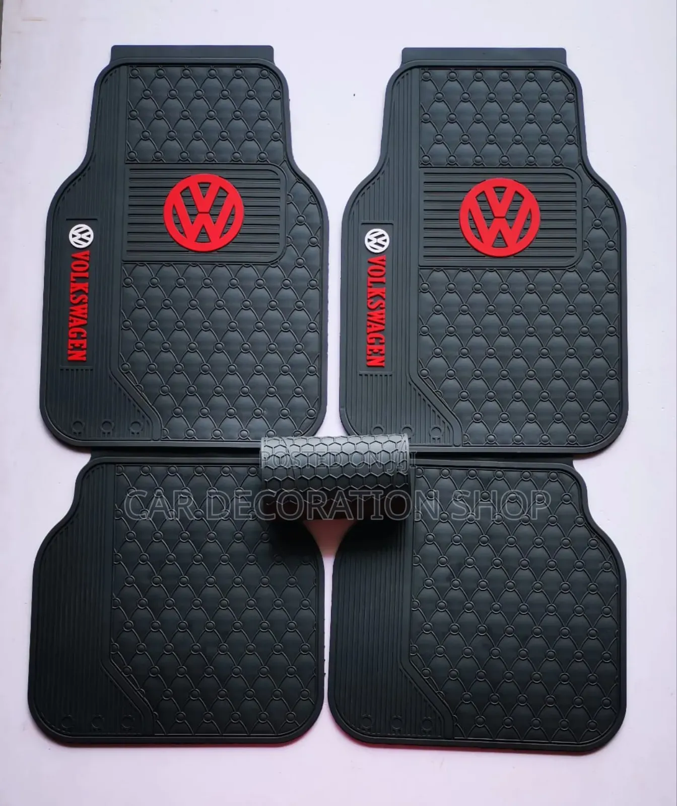Volkswagen Floor Rubber Protector Mats With Logo