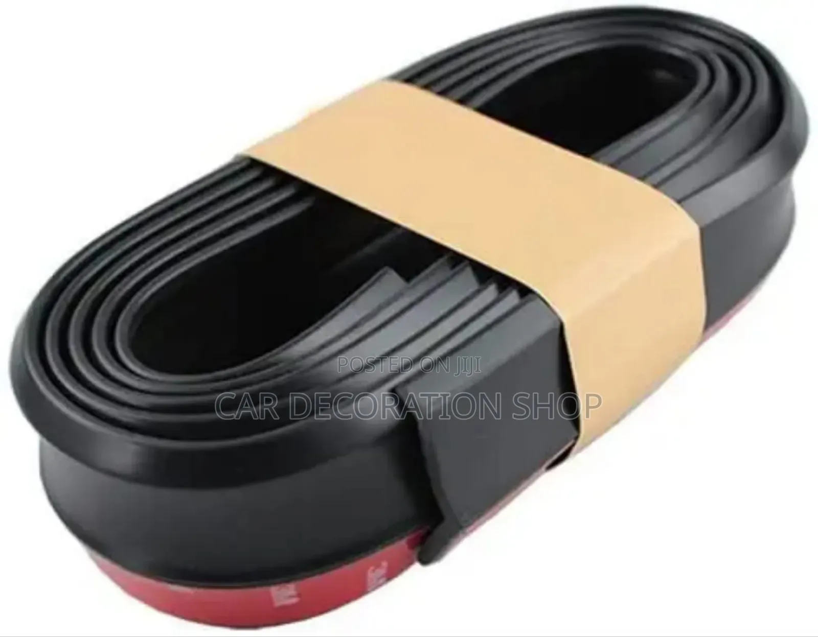 Plain Black Rubber Universal Fit Front Bumper Samurai Lip