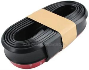 Plain Black Rubber Universal Fit Front Bumper Samurai Lip - thumbnail 2