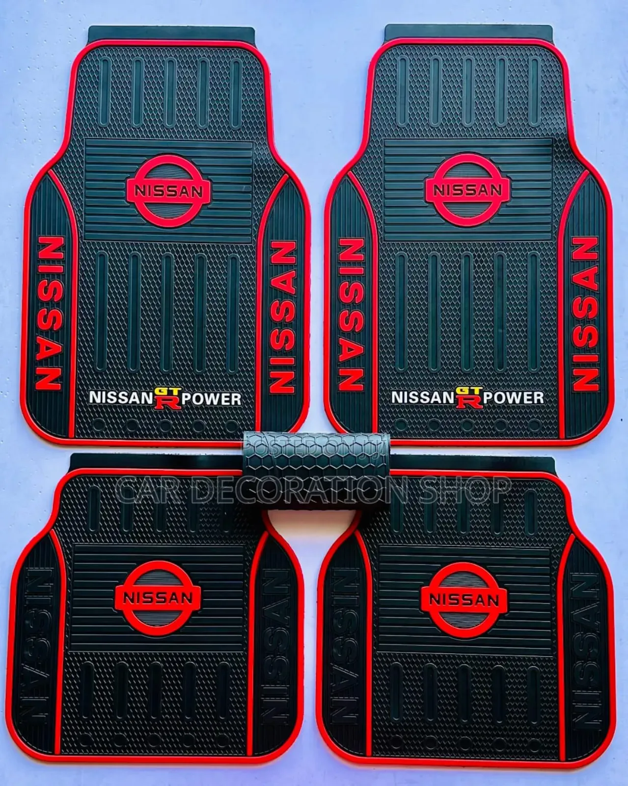 Car Floor Mats Branded Nissan Gt-R Power Logo in 5pc Set