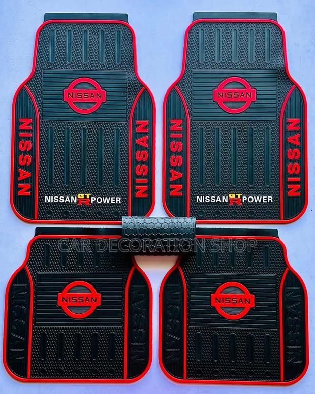Car Floor Mats Branded Nissan Gt-R Power Logo in 5pc Set