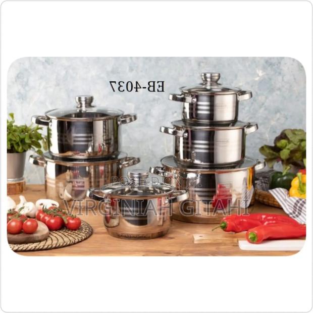 *12pc Edenburg Stainless Steel Cookware *